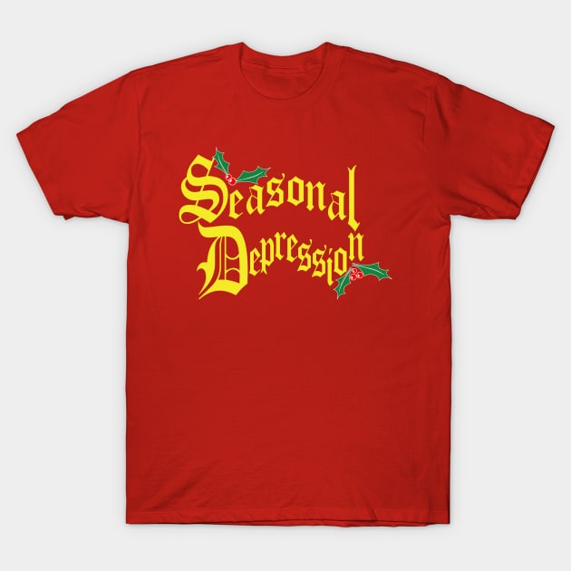 Seasonal Depression holiday sweater T-Shirt by B0red